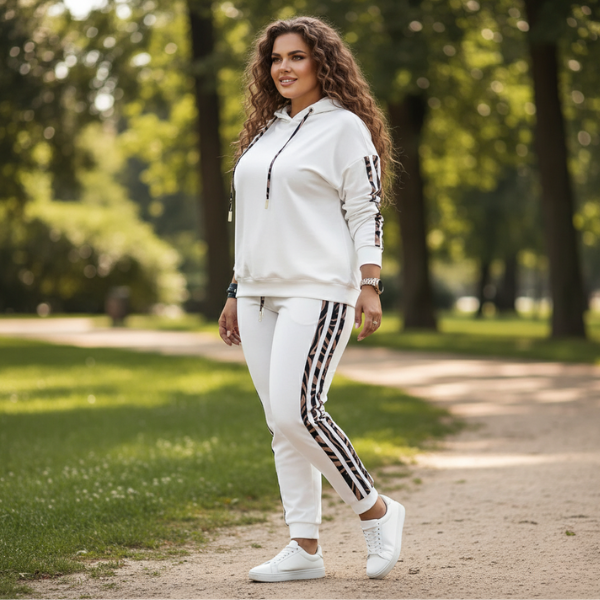 ROXIE ANIMAL PRINT STRIPE TRACKSUIT