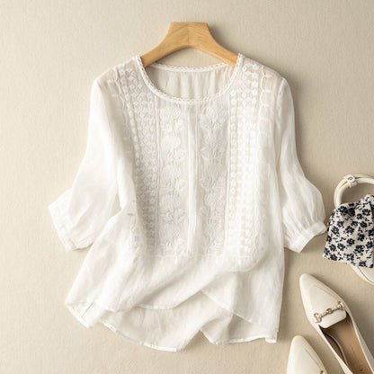 MEADOW LINEN BLOUSE