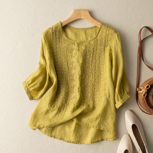 MEADOW LINEN BLOUSE