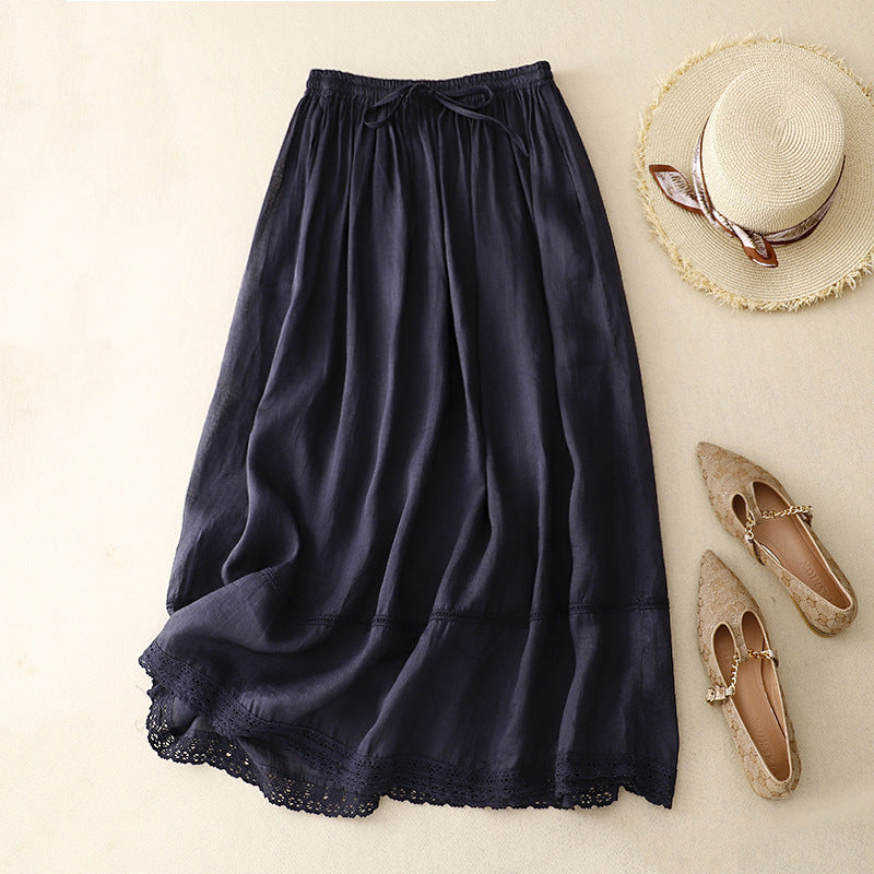 RACHEL LINEN SKIRT
