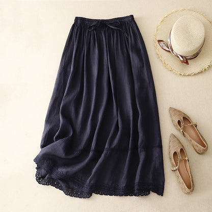 RACHEL LINEN SKIRT