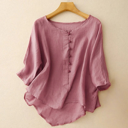 VALERIA LINEN BLOUSE